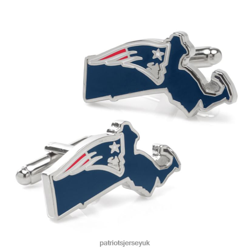 Team State Shaped Cufflinks Men Patriots Jersey Accessories 6B6H8J69