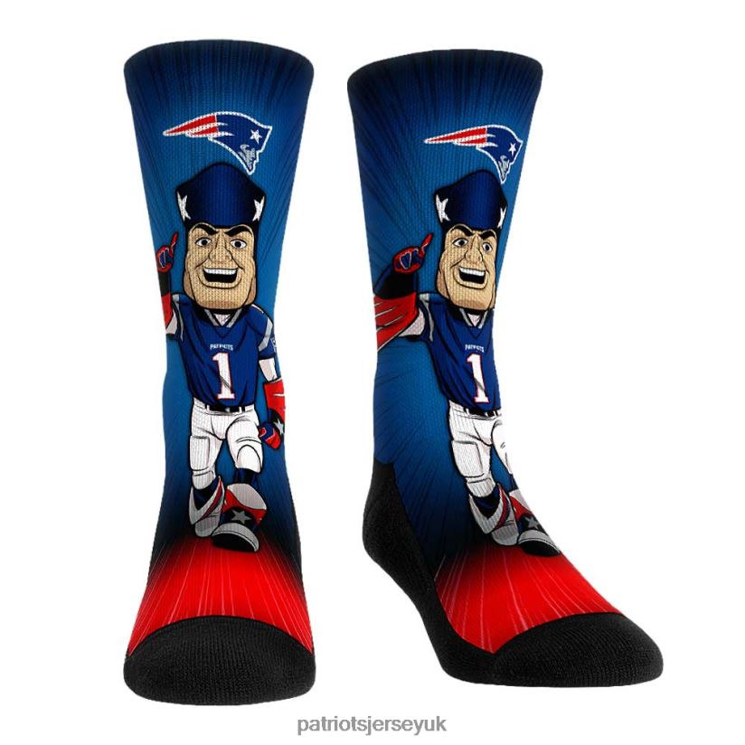 Rock Em Socks Mascot Pump Up Crew Socks Men Patriots Jersey Accessories 6B6H8J24