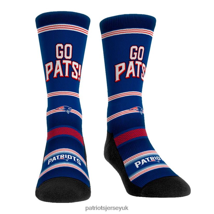 Rock Em Socks Team Slogan Crew Socks Men Patriots Jersey Accessories 6B6H8J51