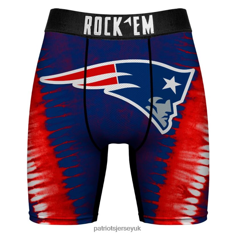 Rock Em Socks V Tie-Dye Underwear and Crew Socks Combo Pack Men Patriots Jersey Accessories 6B6H8J23