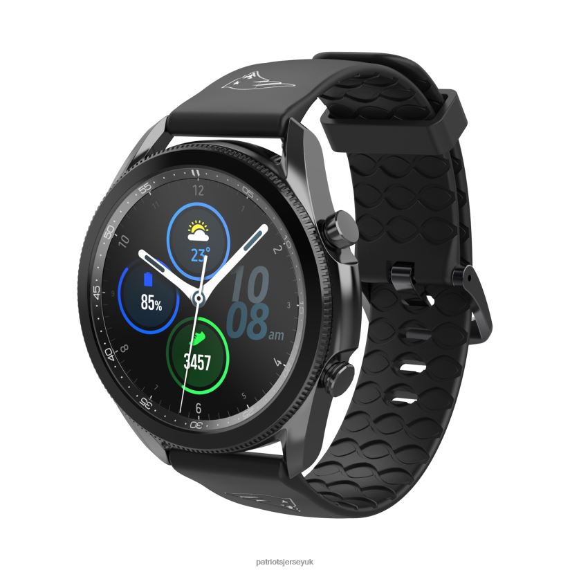 Groove Life Black Samsung 22mm Short Watch Band Men Patriots Jersey Accessories 6B6H8J83