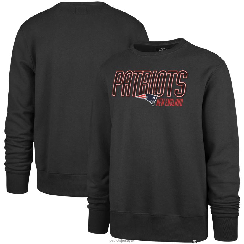 47 Charcoal Locked In Headline Pullover Sweatshirt Men Patriots Jersey Clothing 6B6H8J558