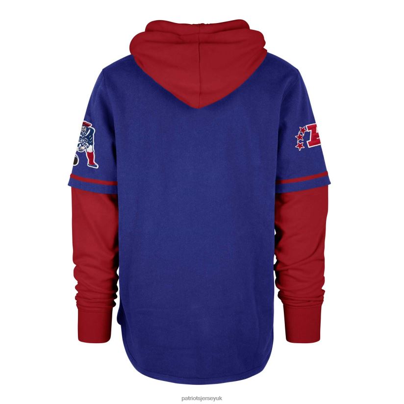 47 Royal Shortstop Pullover Hoodie Men Patriots Jersey Clothing 6B6H8J474