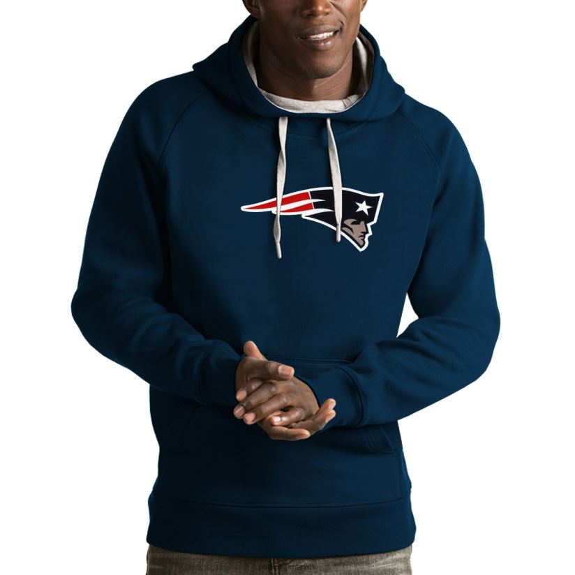 Antigua Navy Victory Pullover Hoodie Men Patriots Jersey Clothing 6B6H8J637