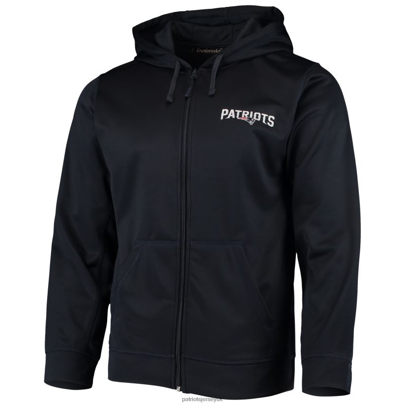 Dunbrooke Navy Trophy Fleece Full-Zip Hoodie Men Patriots Jersey Clothing 6B6H8J674