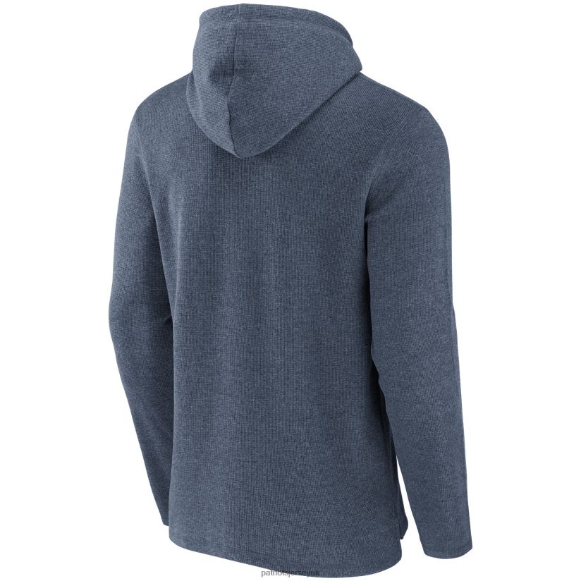 NFL x Darius Rucker Collection by Fanatics Heathered Navy Waffle Knit Pullover Hoodie Men Patriots Jersey Clothing 6B6H8J807