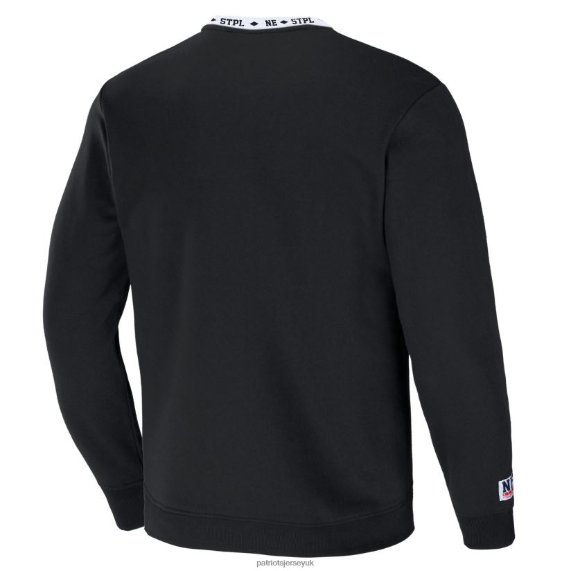 NFL x Staple Black Globe Crewneck Pullover Men Patriots Jersey Clothing 6B6H8J751
