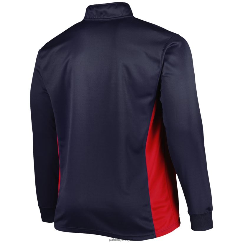 Navy Big & Tall Quarter-Zip Top Men Patriots Jersey Clothing 6B6H8J635