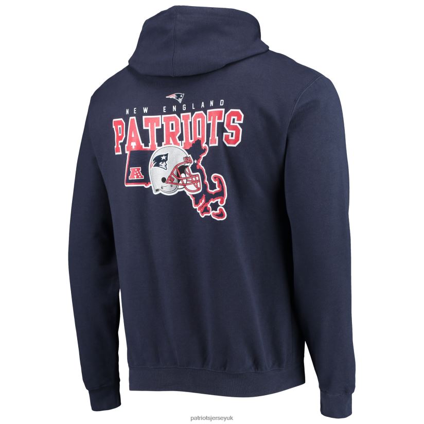 New Era Navy Local Pack Pullover Hoodie Men Patriots Jersey Clothing 6B6H8J659