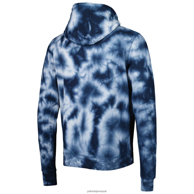 New Era Navy Team Tie-Dye Pullover Hoodie Men Patriots Jersey Clothing 6B6H8J575