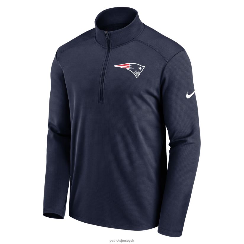 Nike Navy Logo Pacer Performance Half-Zip Jacket Men Patriots Jersey Clothing 6B6H8J566