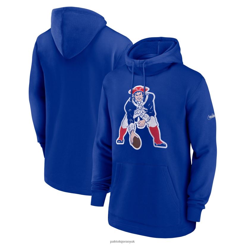Nike Royal Classic Pullover Hoodie Men Patriots Jersey Clothing 6B6H8J483