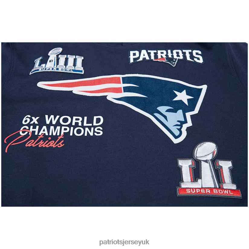 Pro Standard Navy 6x Super Bowl Champions Pullover Hoodie Men Patriots Jersey Clothing 6B6H8J507