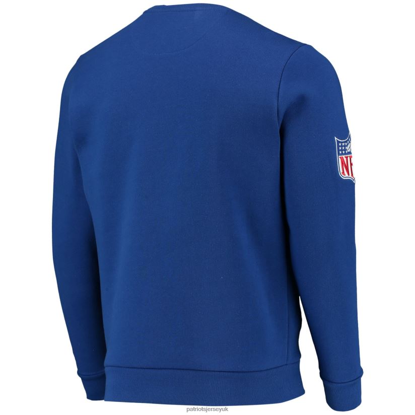 Starter Royal Locker Room Throwback End Zone Pullover Sweatshirt Men Patriots Jersey Clothing 6B6H8J649