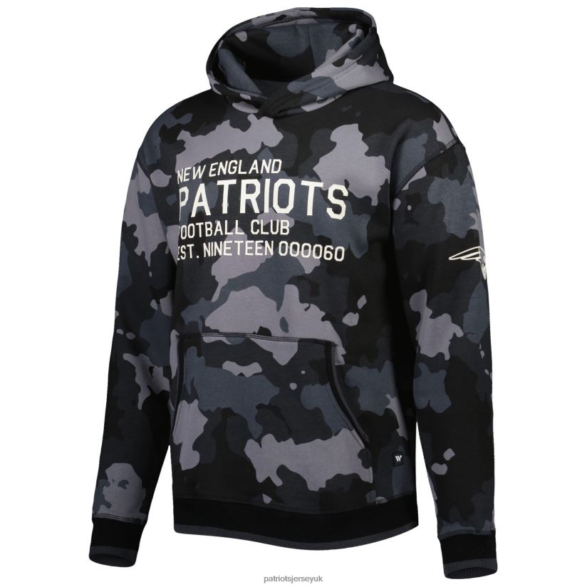 The Wild Collective Black Camo Pullover Hoodie Men Patriots Jersey Clothing 6B6H8J600