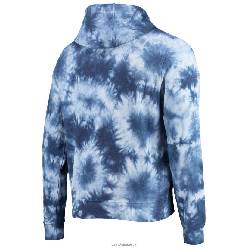 Tommy Hilfiger Navy Stanley Tie-Dye Pullover Hoodie Men Patriots Jersey Clothing 6B6H8J743