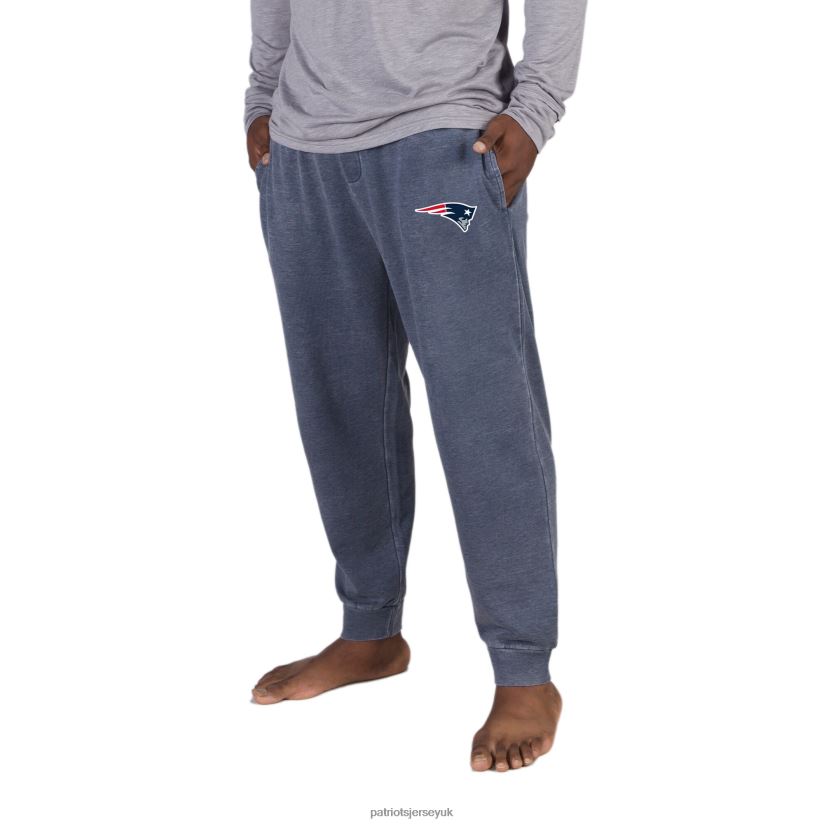 Concepts Sport Navy Trackside Fleece Cuffed Pants Men Patriots Jersey Clothing 6B6H8J1246