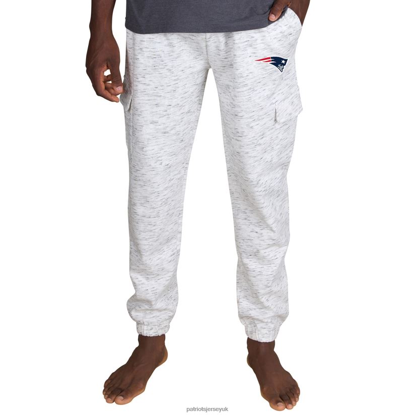 Concepts Sport White/Charcoal Alley Fleece Cargo Pants Men Patriots Jersey Clothing 6B6H8J1266