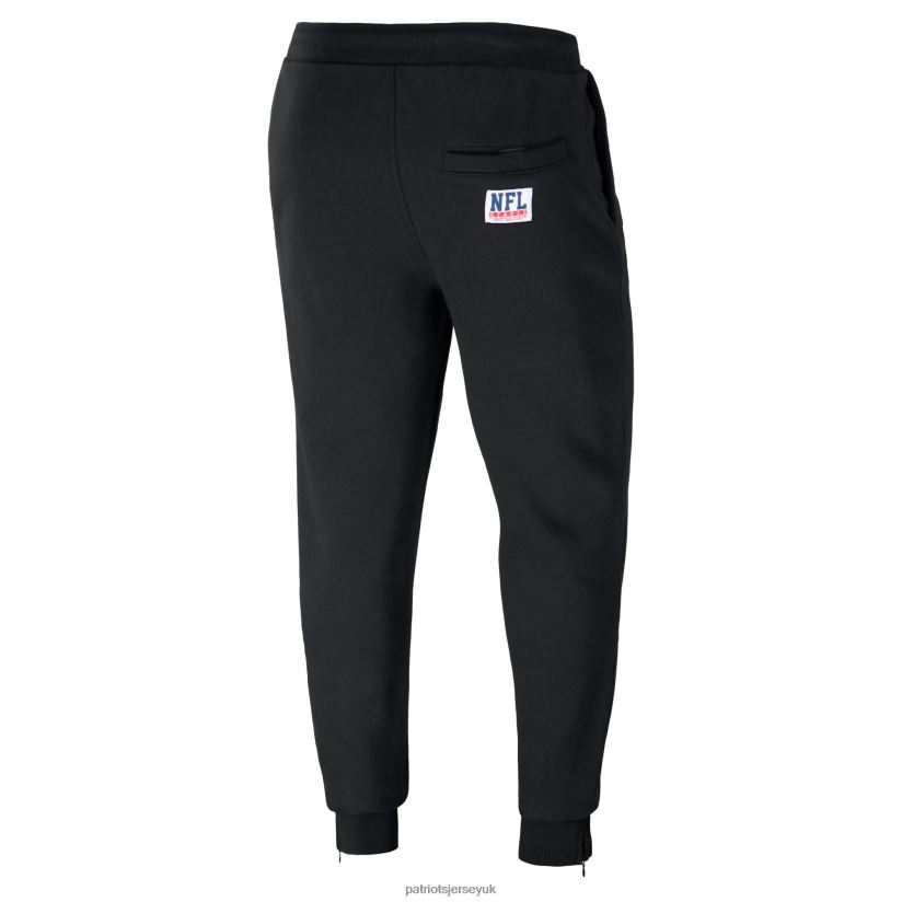 NFL x Staple Black Globe Fleece Pants Men Patriots Jersey Clothing 6B6H8J1249