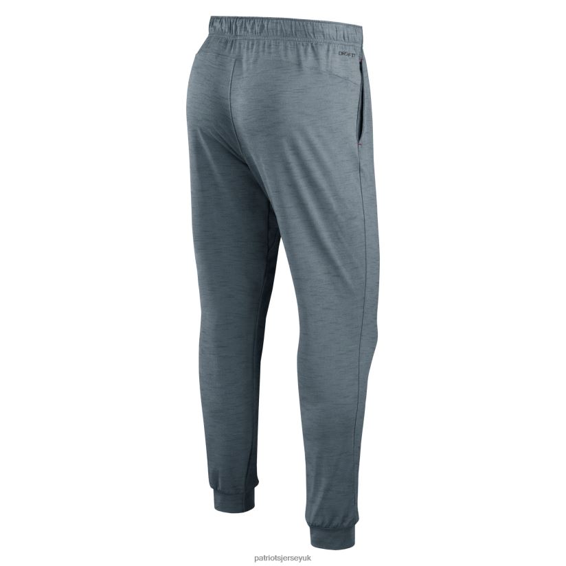 Nike Heather Gray Sideline Pop Player Performance Lounge Pants Men Patriots Jersey Clothing 6B6H8J1245