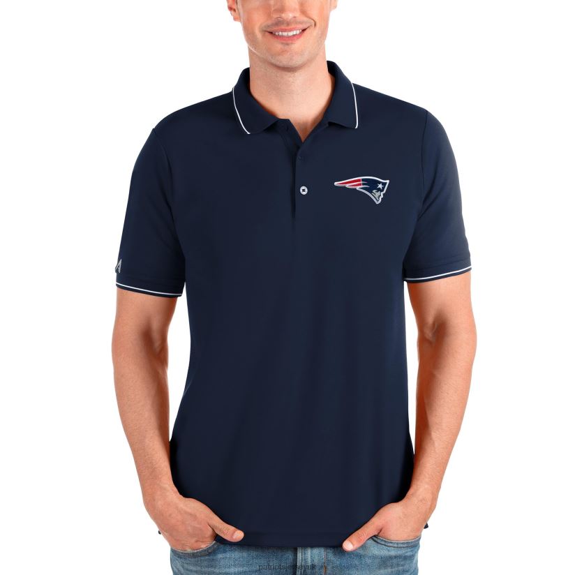 Antigua Navy Affluent Polo Men Patriots Jersey Clothing 6B6H8J1299