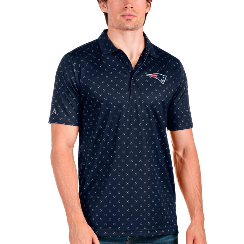 Antigua Navy Spark Polo Men Patriots Jersey Clothing 6B6H8J1421