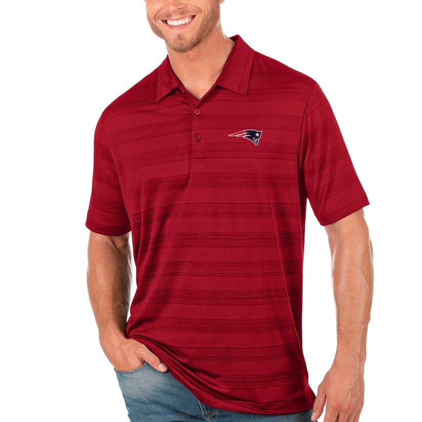 Antigua Red Compass Polo Men Patriots Jersey Clothing 6B6H8J1371