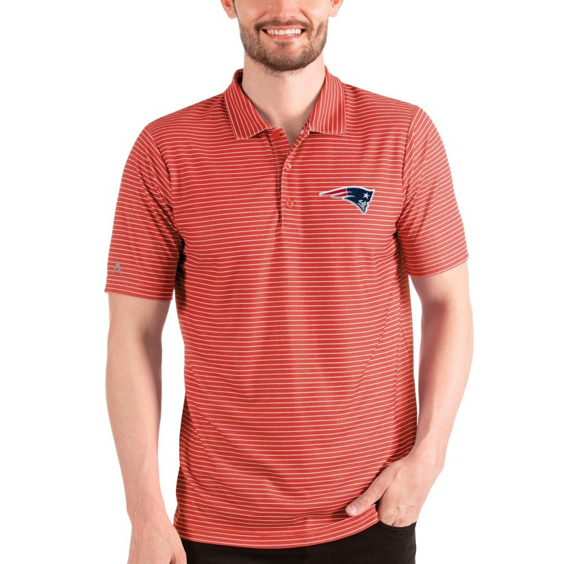 Antigua Red Esteem Polo Men Patriots Jersey Clothing 6B6H8J1481