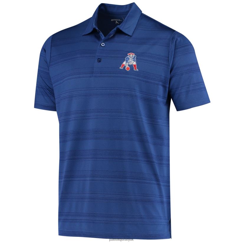 Antigua Royal Throwback Compass Polo Men Patriots Jersey Clothing 6B6H8J1463