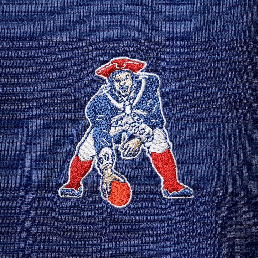 Antigua Royal Throwback Compass Polo Men Patriots Jersey Clothing 6B6H8J1463