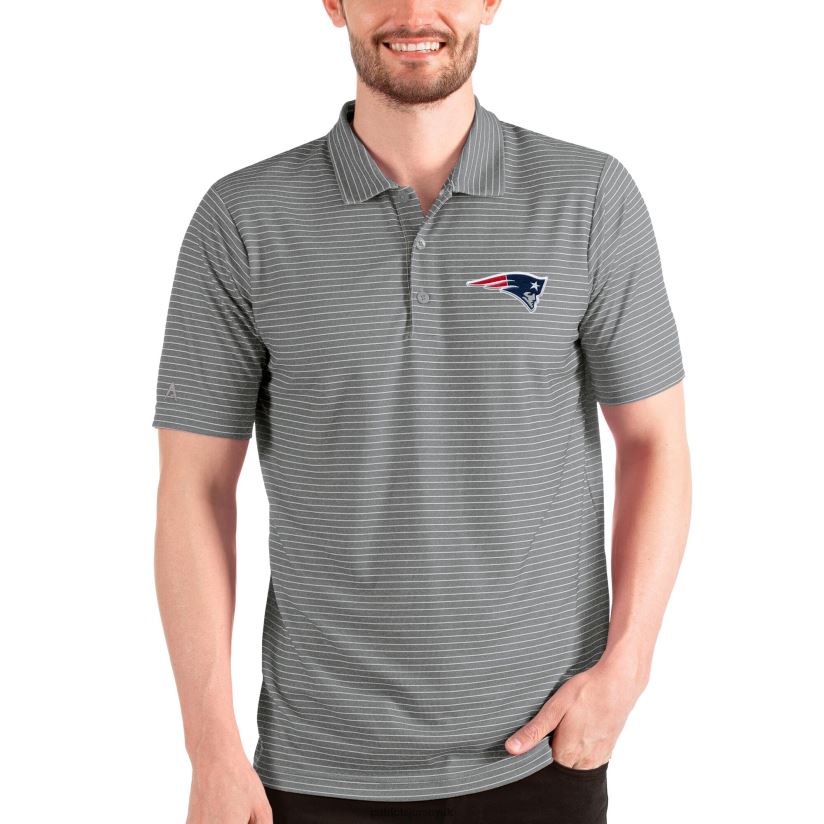 Antigua Steel Esteem Polo Men Patriots Jersey Clothing 6B6H8J1484