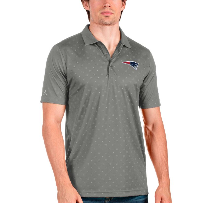 Antigua Steel Spark Polo Men Patriots Jersey Clothing 6B6H8J1477