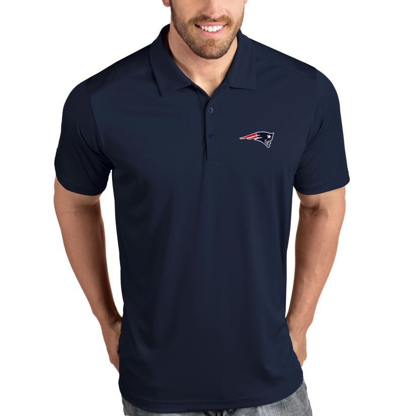 Antigua Tribute Polo - Navy Men Patriots Jersey Clothing 6B6H8J1332