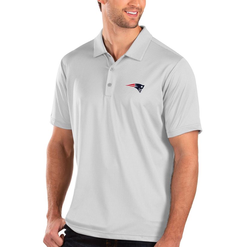 Antigua White Balance Polo Men Patriots Jersey Clothing 6B6H8J1470