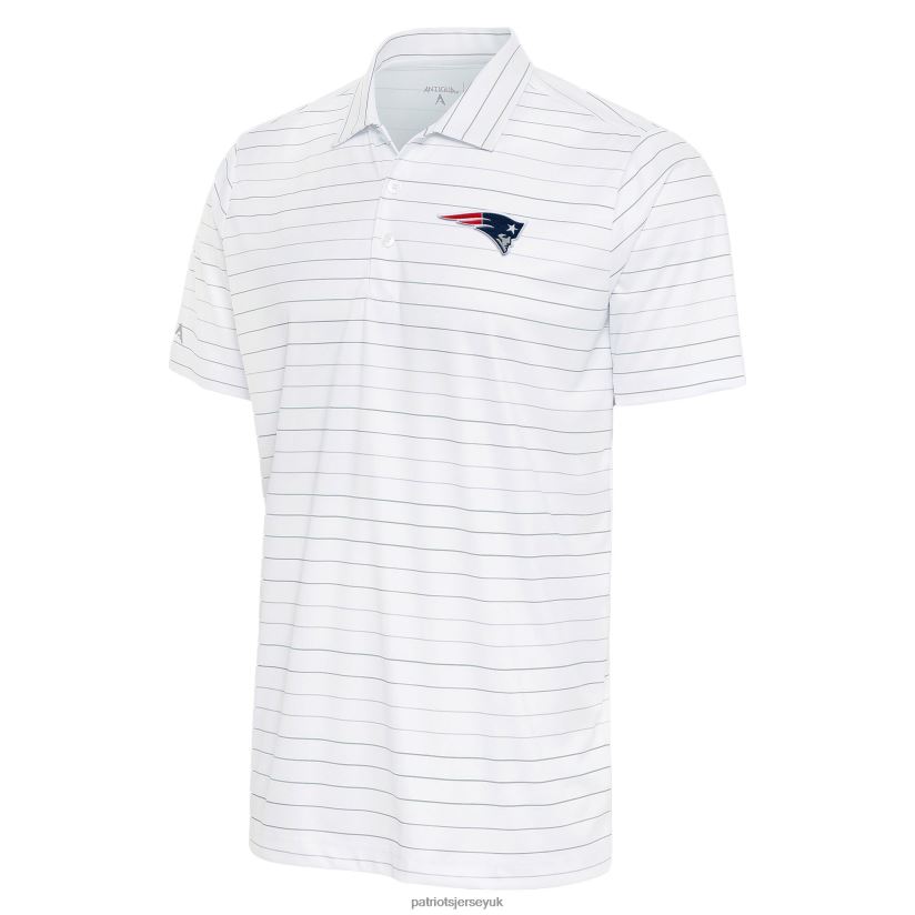 Antigua White/Cream Ryder Polo Men Patriots Jersey Clothing 6B6H8J1341