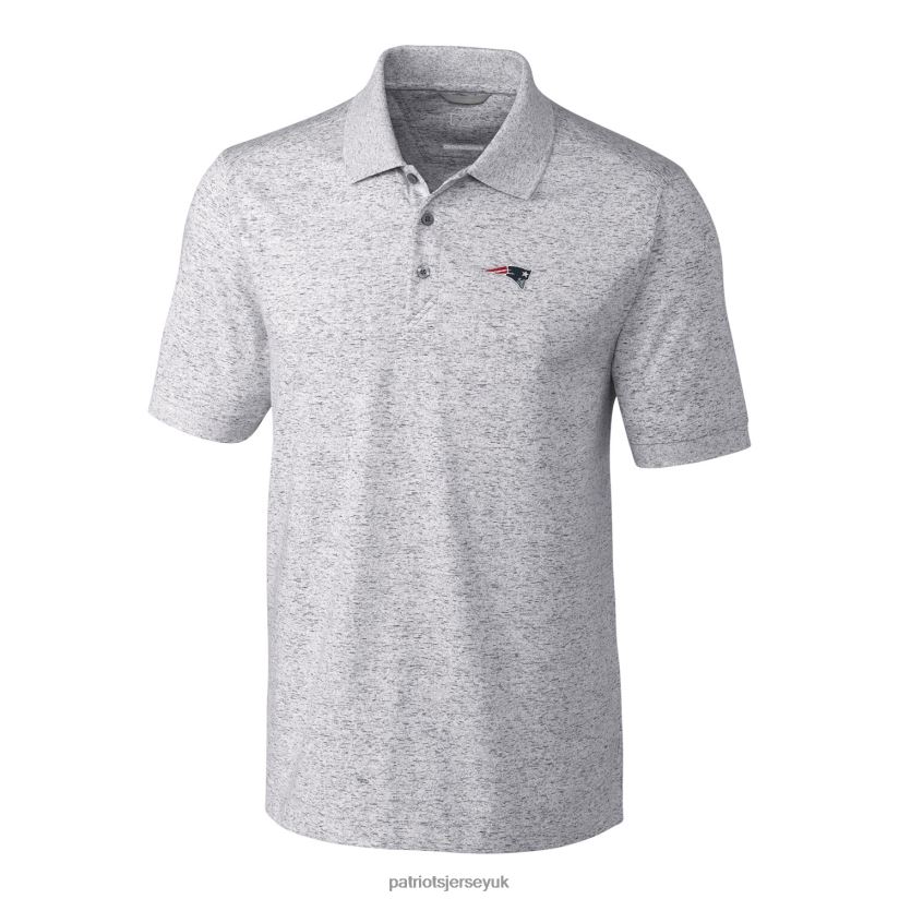 Cutter & Buck Heather Gray Big & Tall Space Dye Advantage Polo Men Patriots Jersey Clothing 6B6H8J1518