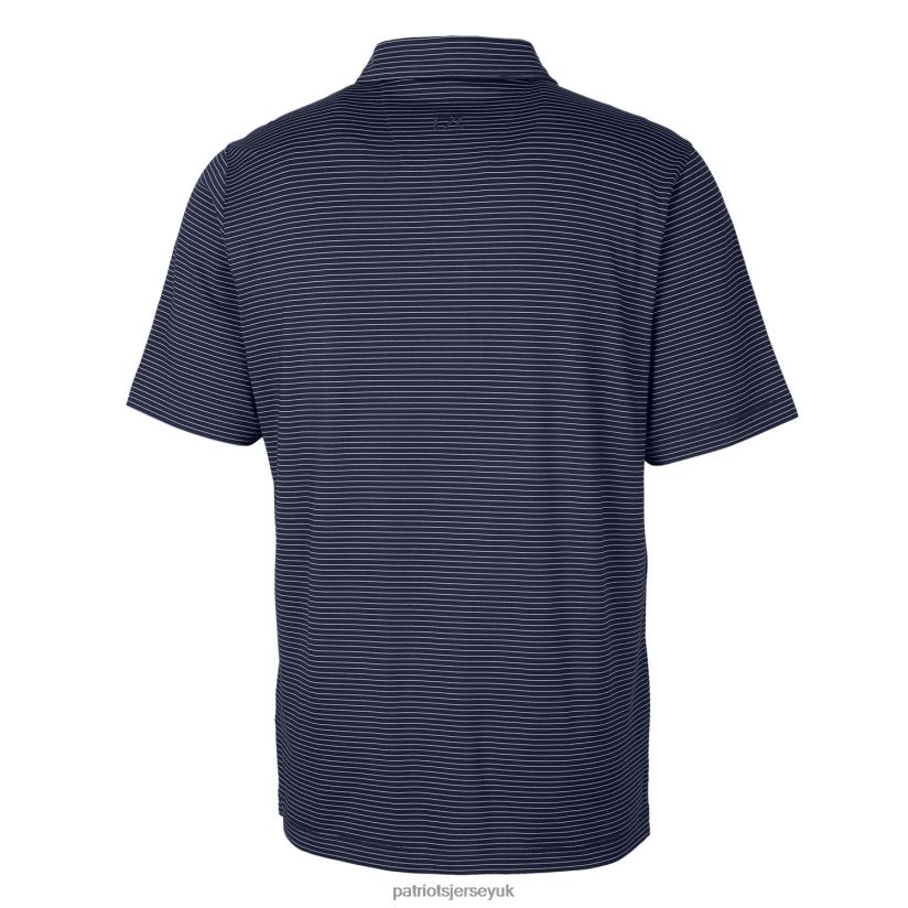 Cutter & Buck Navy Forge Pencil Stripe Polo Men Patriots Jersey Clothing 6B6H8J1556