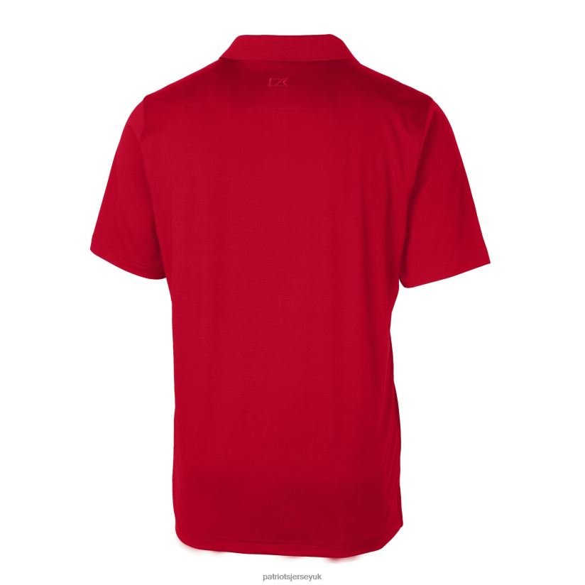 Cutter & Buck Red Helmet Forge Stretch Polo Men Patriots Jersey Clothing 6B6H8J1309