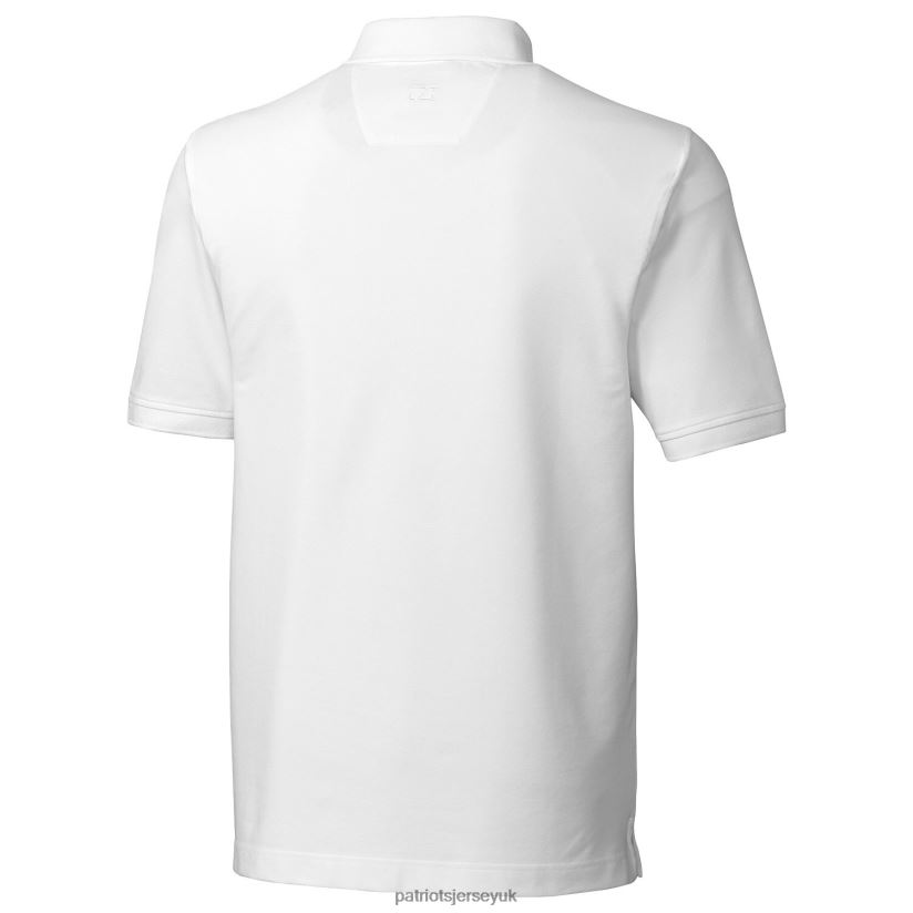 Cutter & Buck White Advantage Tri-Blend Pique Polo Men Patriots Jersey Clothing 6B6H8J1523