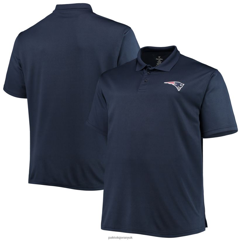 Navy Big & Tall Birdseye Polo Men Patriots Jersey Clothing 6B6H8J1271