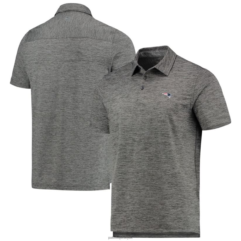 Vineyard Vines Charcoal Destin Stripe Sankaty Polo Men Patriots Jersey Clothing 6B6H8J1498