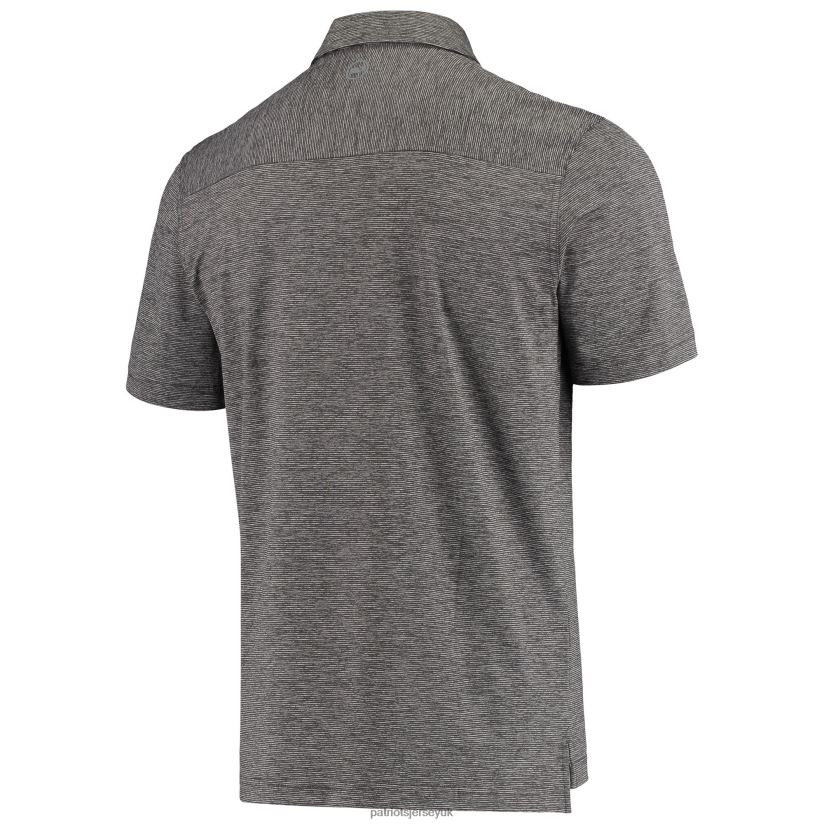 Vineyard Vines Charcoal Throwback Destin Polo Men Patriots Jersey Clothing 6B6H8J1499