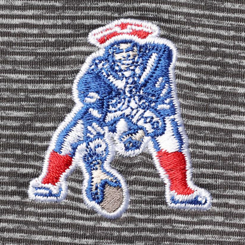 Vineyard Vines Charcoal Throwback Destin Polo Men Patriots Jersey Clothing 6B6H8J1499