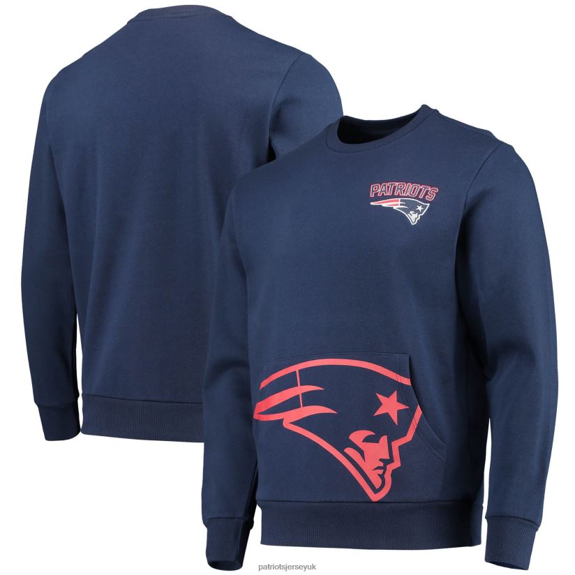 FOCO Navy Pocket Pullover Sweater Men Patriots Jersey Clothing 6B6H8J1647