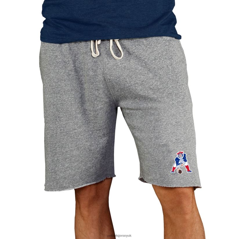 Concepts Sport Gray Throwback Logo Mainstream Terry Shorts Men Patriots Jersey Clothing 6B6H8J1697