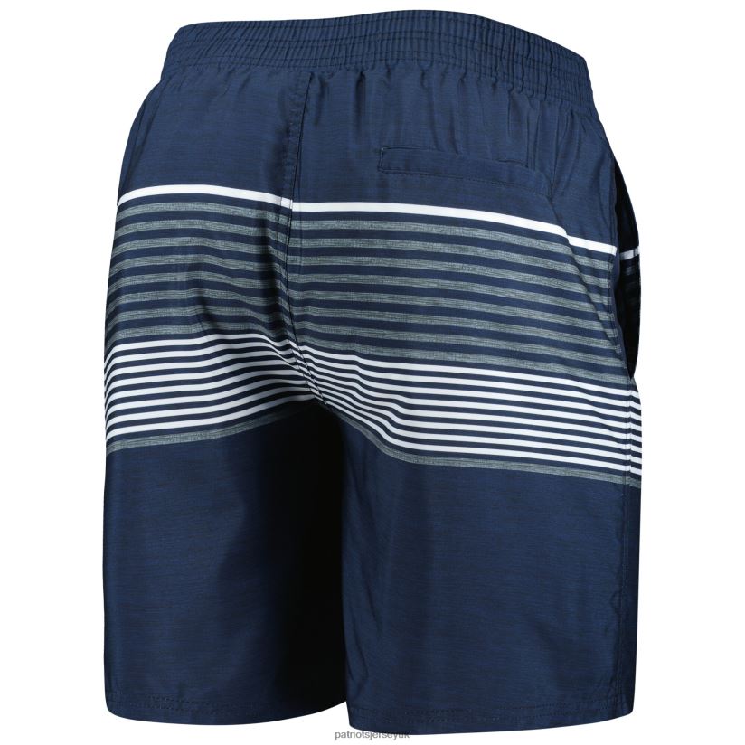 G-III Sports by Carl Banks Navy Coastline Volley Swim Shorts Men Patriots Jersey Clothing 6B6H8J1707