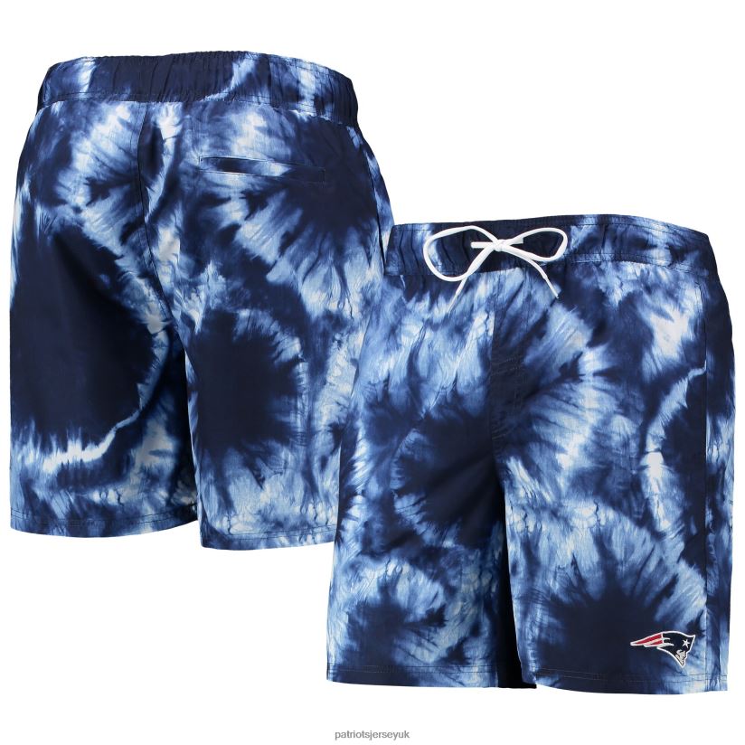 G-III Sports by Carl Banks Navy Splash Volley Swim Shorts Men Patriots Jersey Clothing 6B6H8J1737