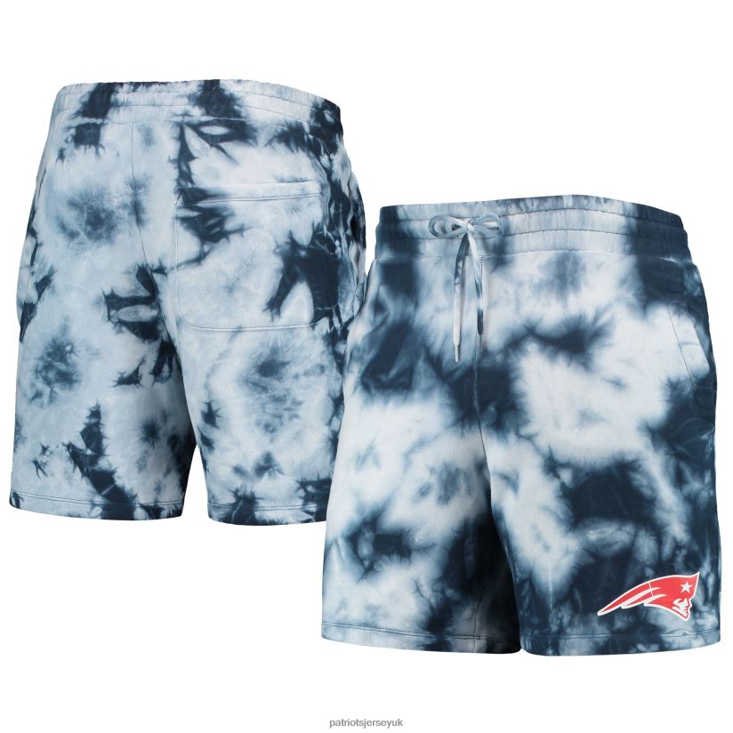 New Era Navy Tie-Dye Shorts Men Patriots Jersey Clothing 6B6H8J1727