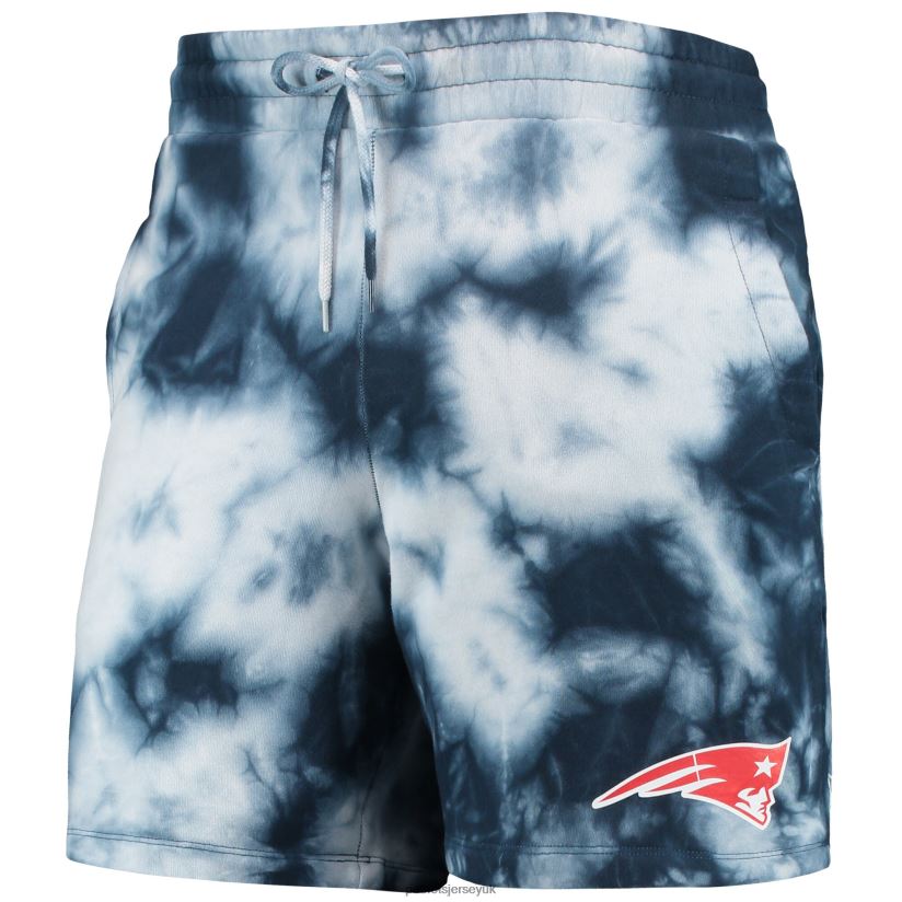 New Era Navy Tie-Dye Shorts Men Patriots Jersey Clothing 6B6H8J1727