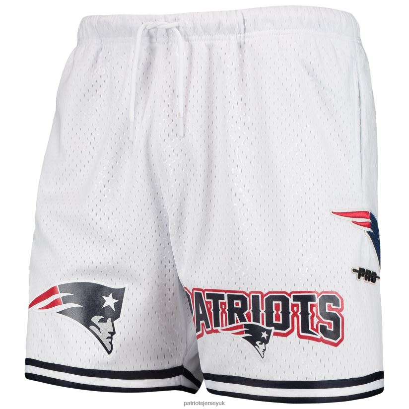 Pro Standard White Mesh Shorts Men Patriots Jersey Clothing 6B6H8J1714